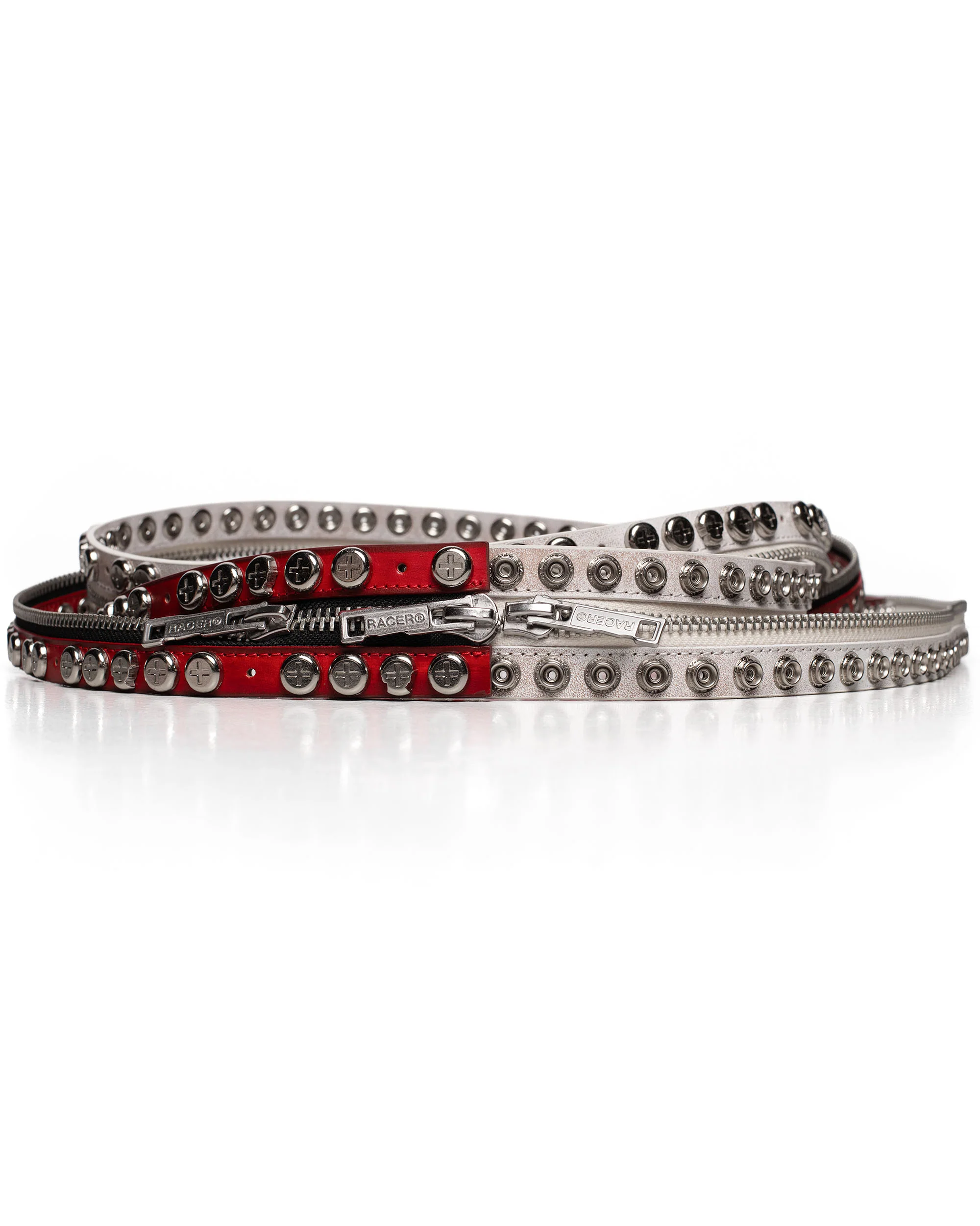 Red Split Button Belt - Image 8