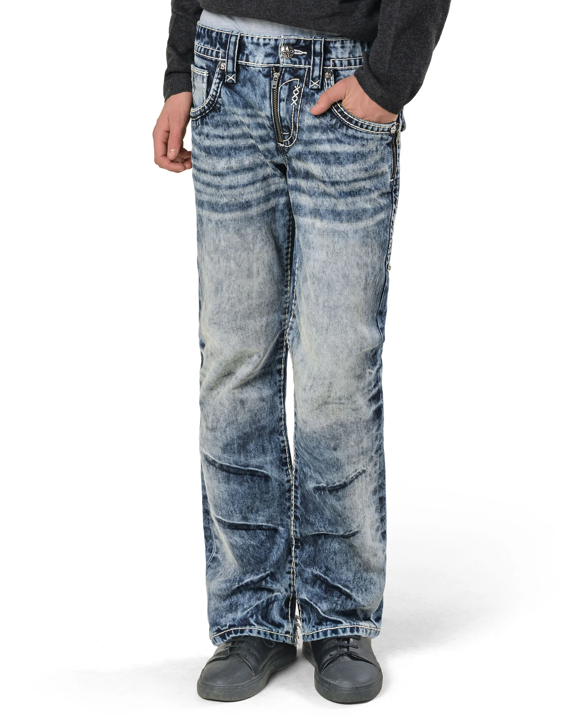 Rock Revival Bleach Slim Denim - Image 4
