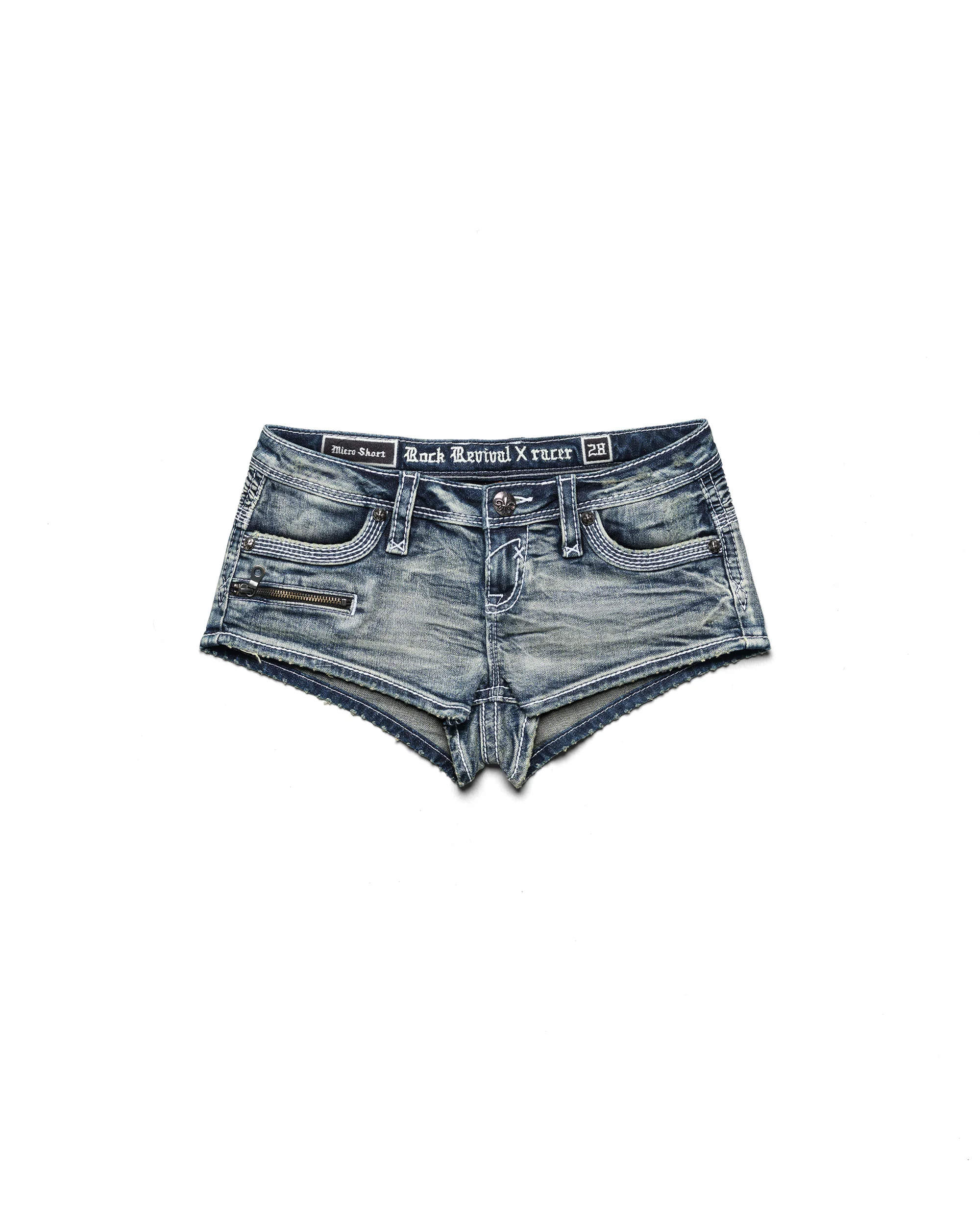 Rock Revival Denim Mini Shorts - Image 4