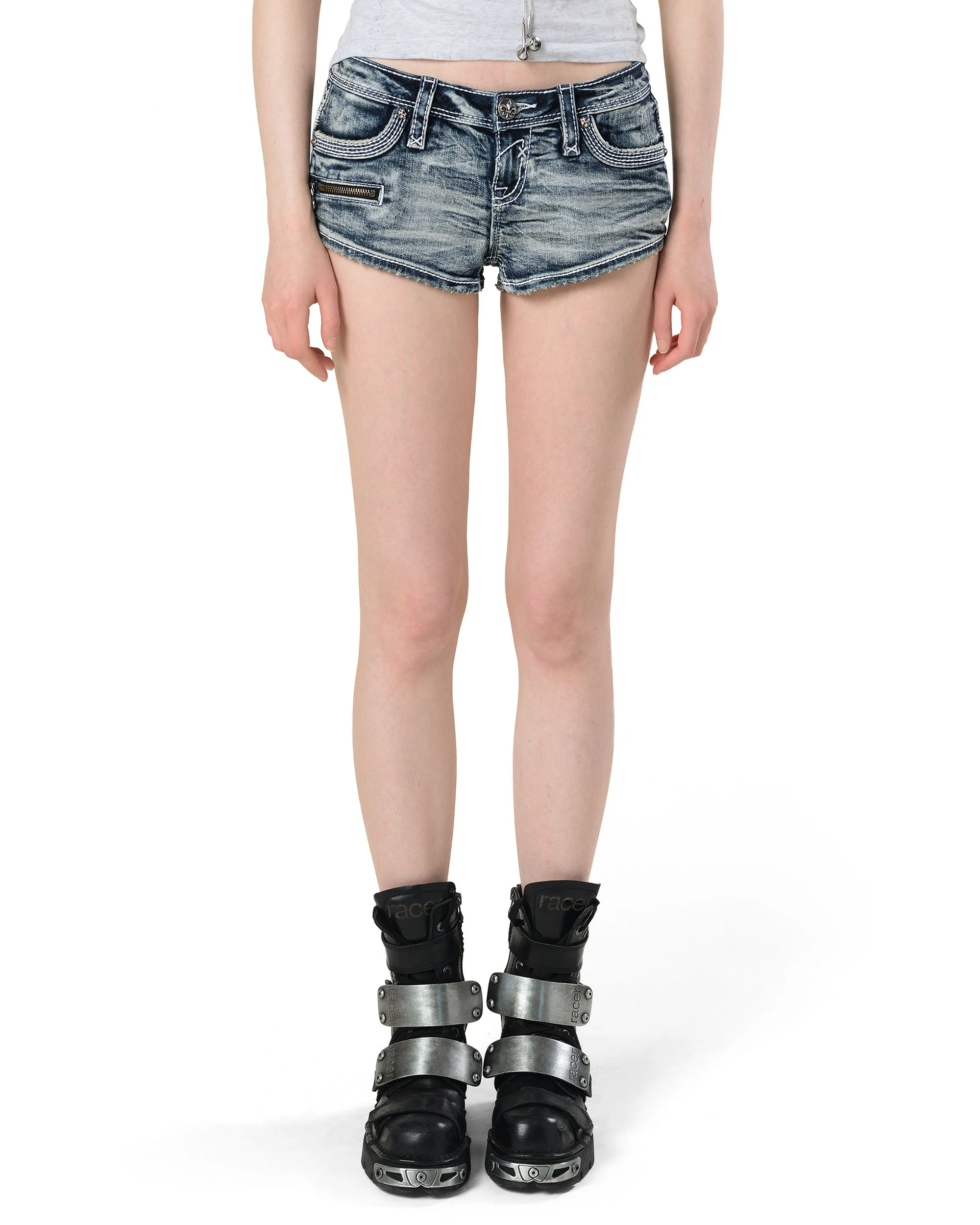 Rock Revival Denim Mini Shorts - Image 5