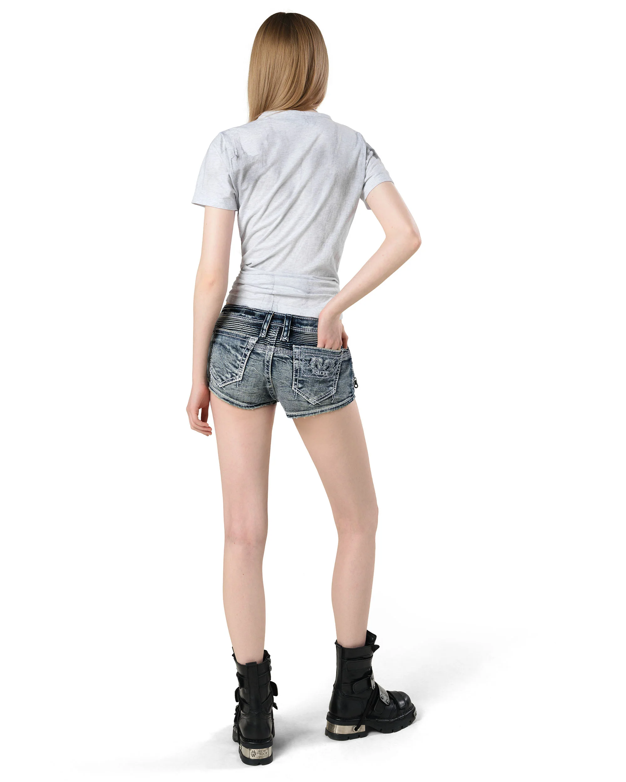 Rock Revival Denim Mini Shorts - Image 9
