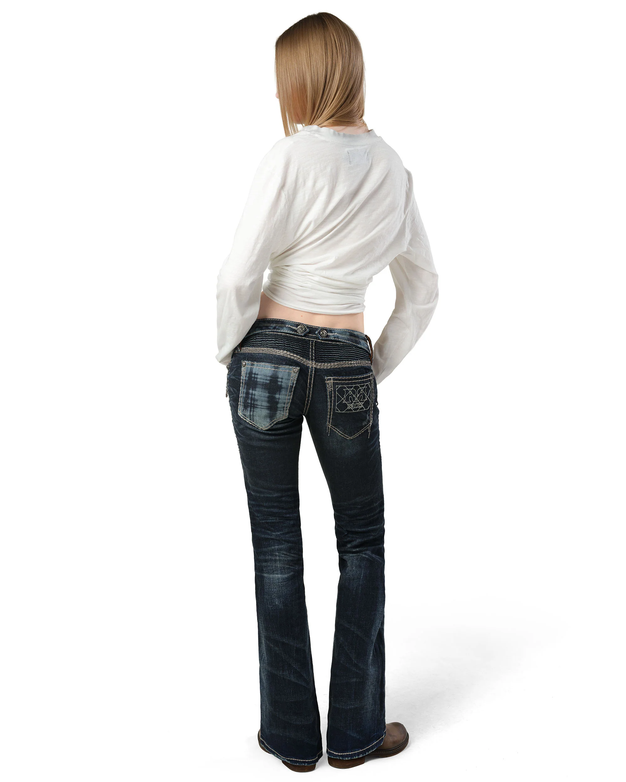 Rock Revival Women's Coated Bootcut Denim - Image 10