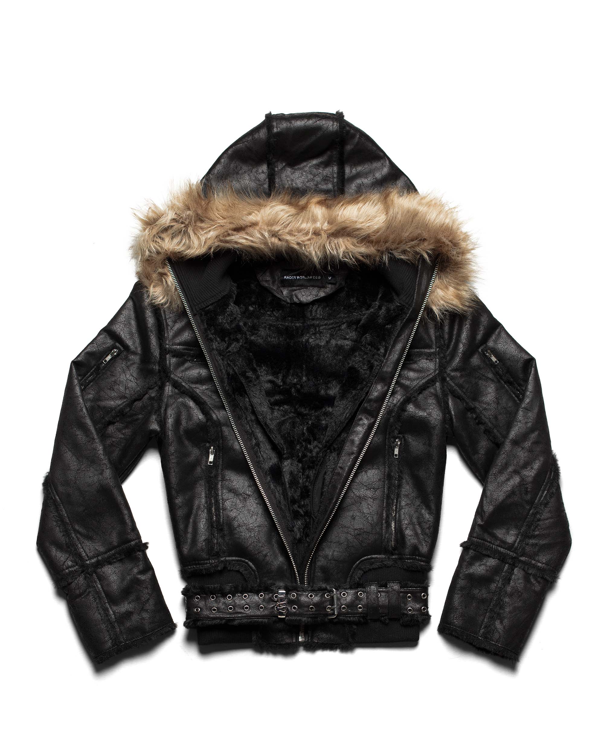 Black Sheepskin Jacket - Image 7