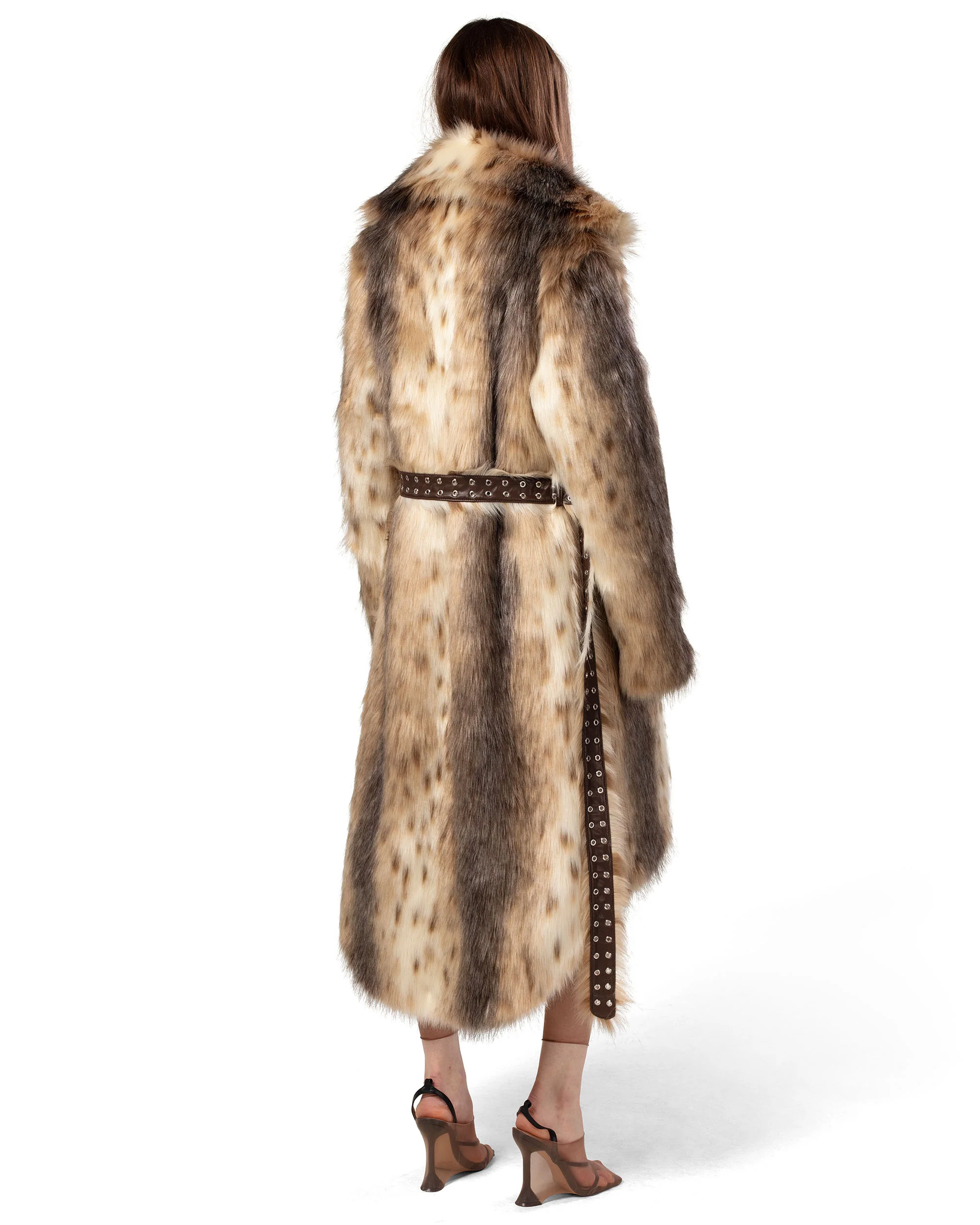 Long Coyote Fur Coat - Image 4