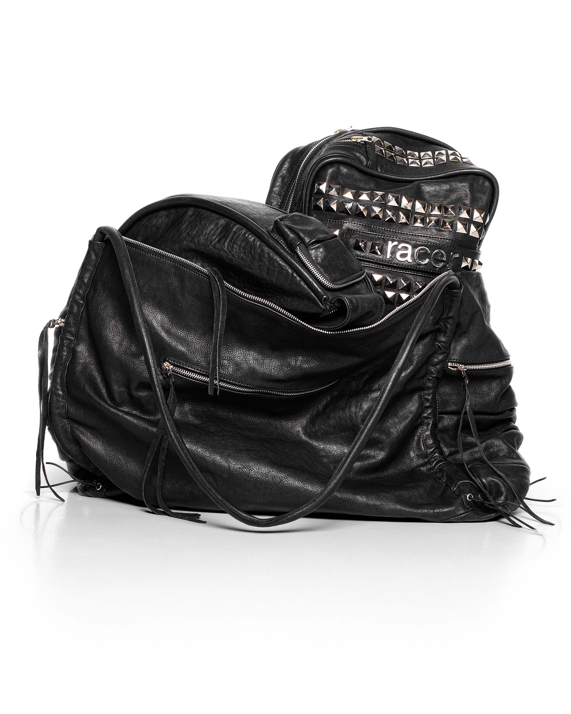 Oversized Carryall Leather Bag - Image 6