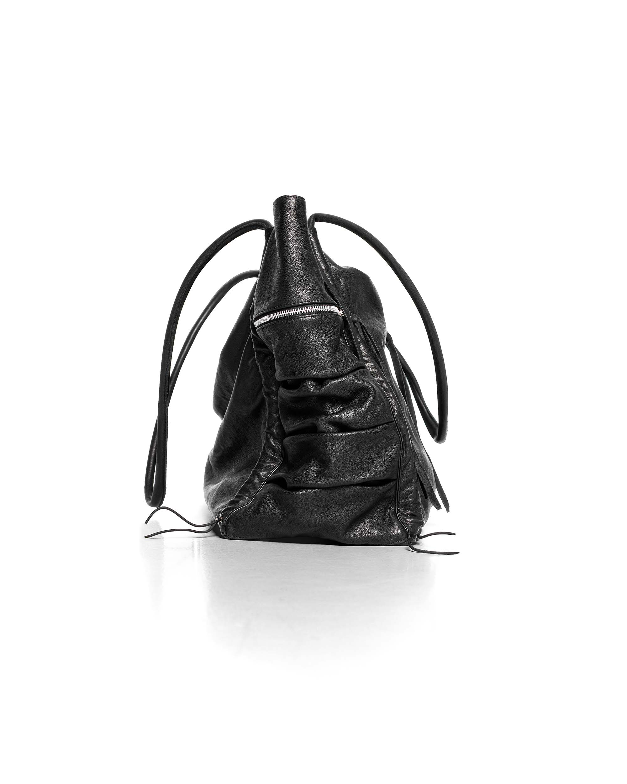 Oversized Carryall Leather Bag - Image 8