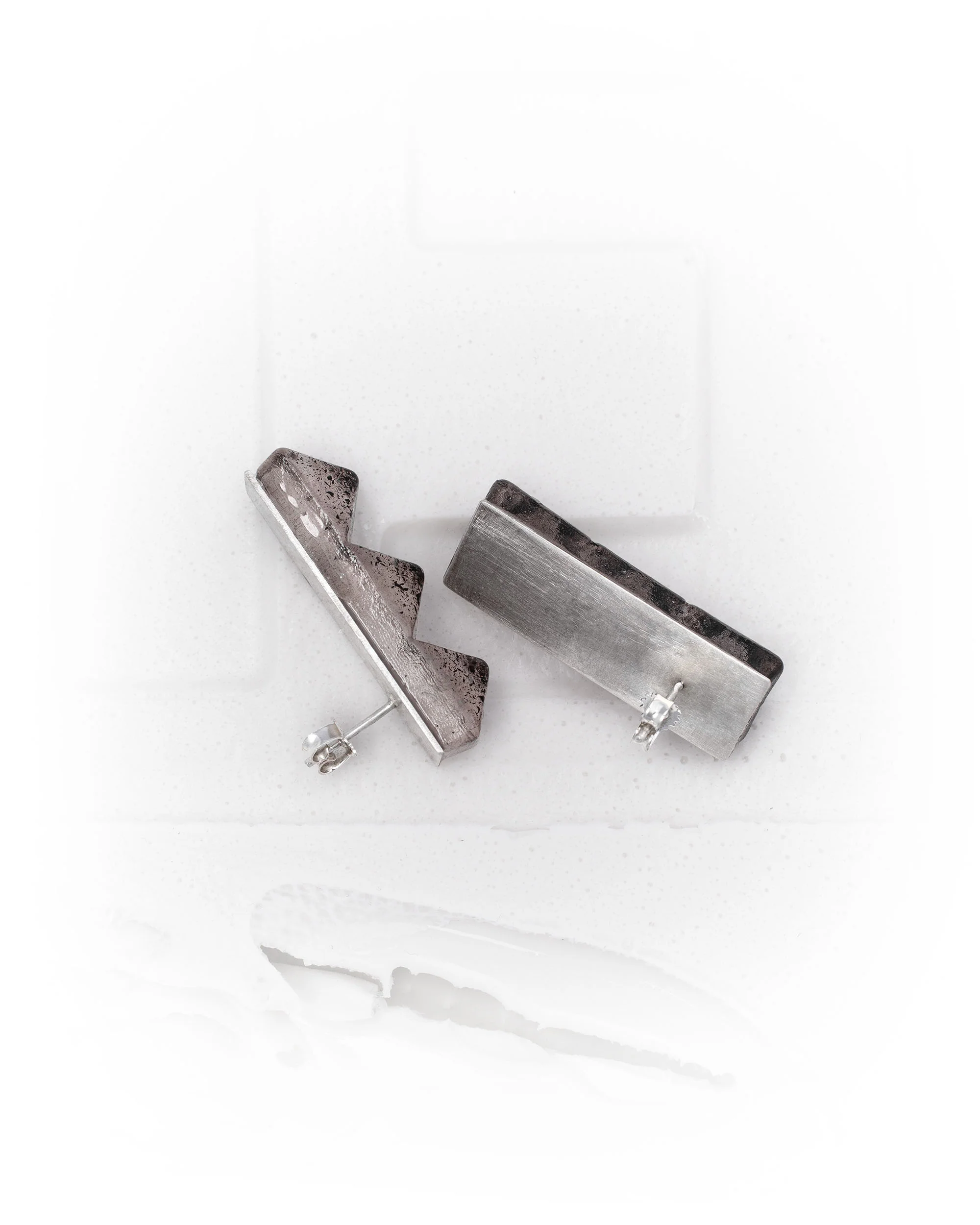 Stained Block Earrings - Image 6