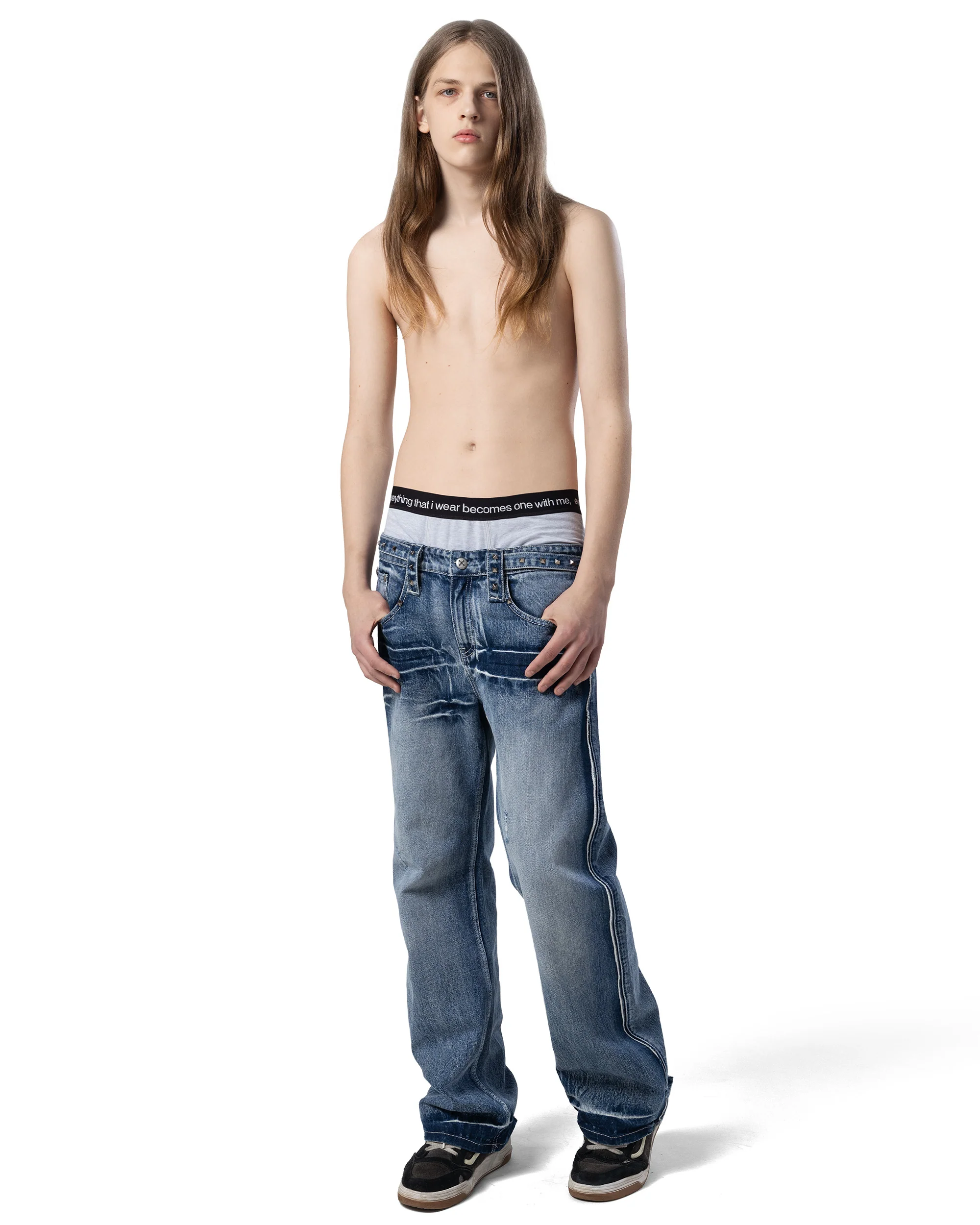 Bleached Studded Denim - Image 5