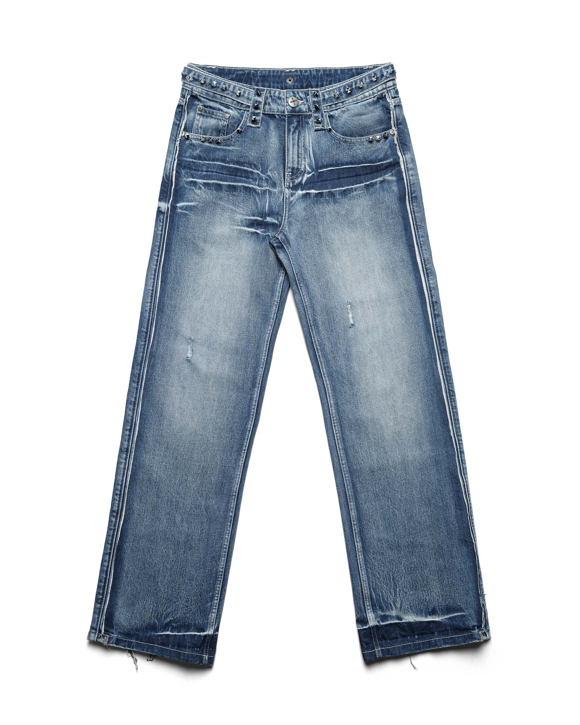 Bleached Studded Denim - Image 7
