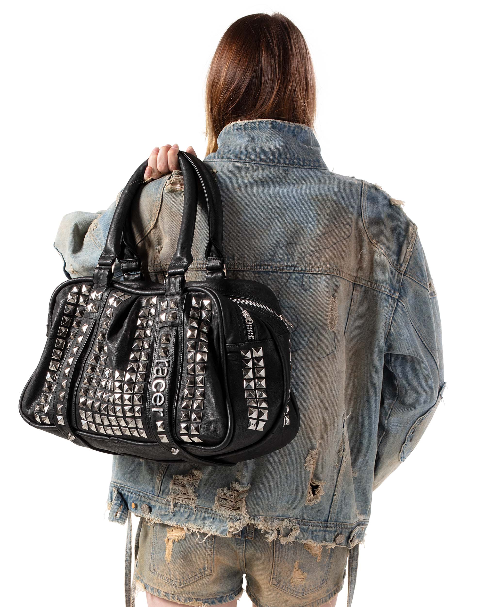 Studded Leather Bag - Image 4