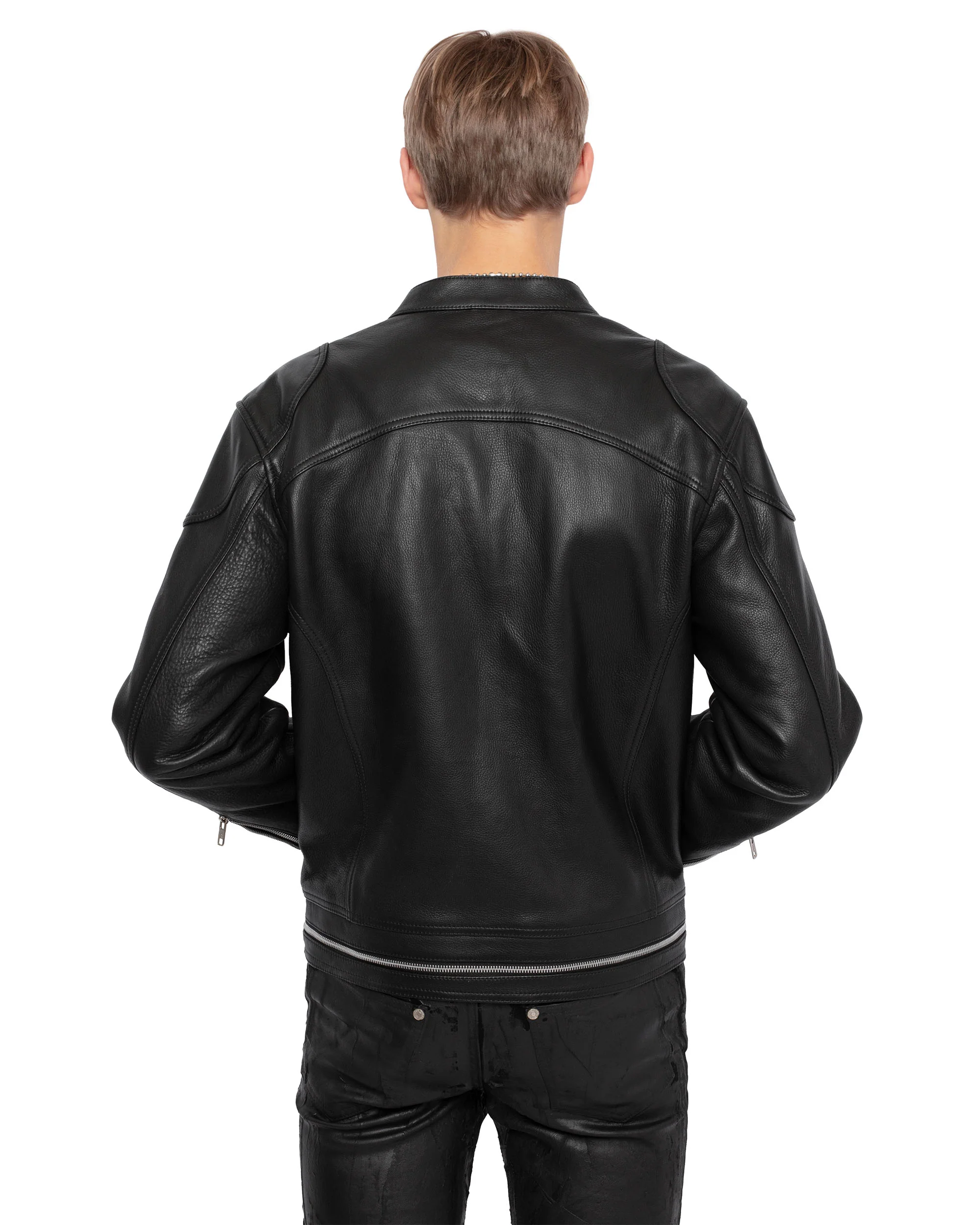 Track Leather Jacket - Image 5