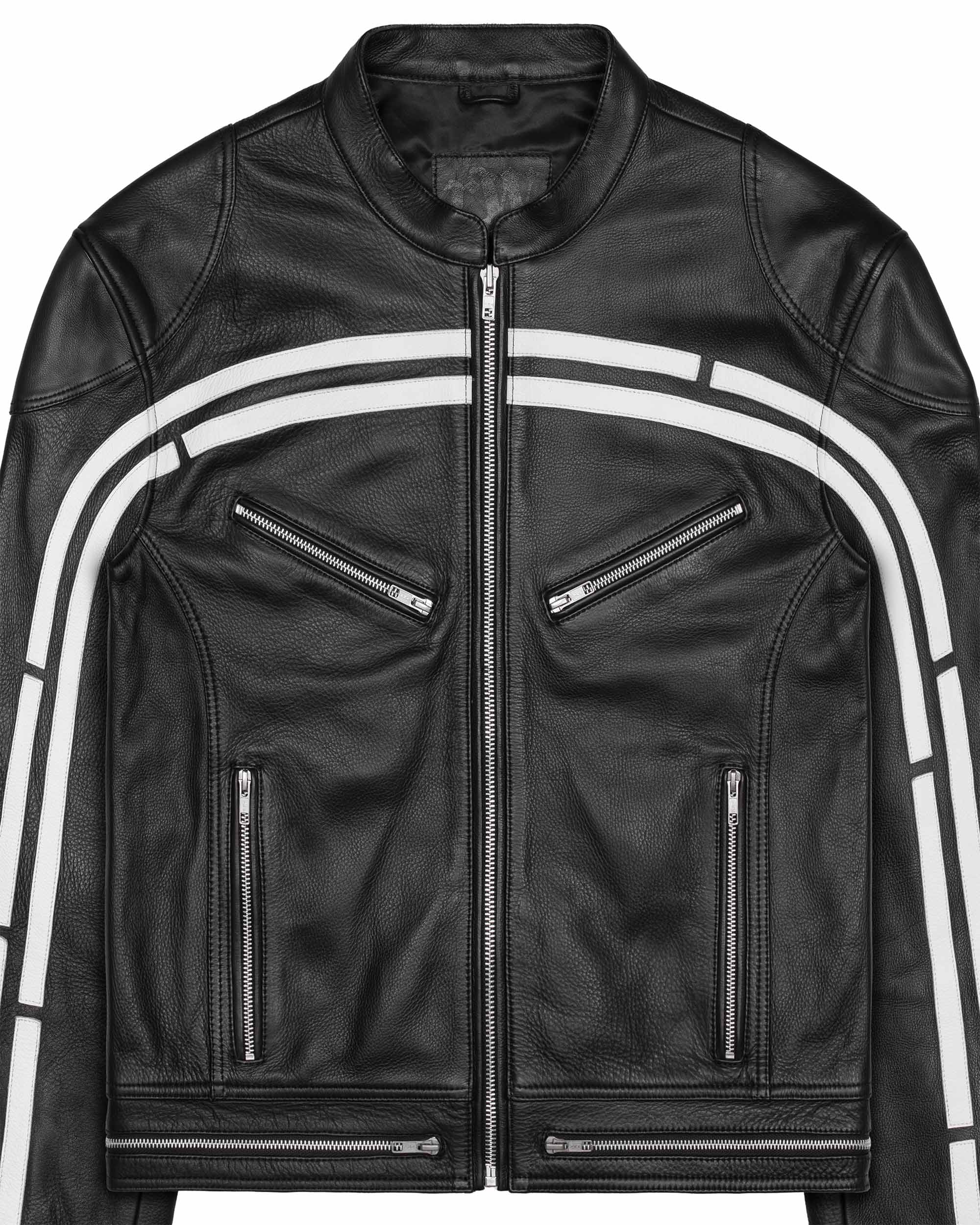 Track Leather Jacket - Image 6
