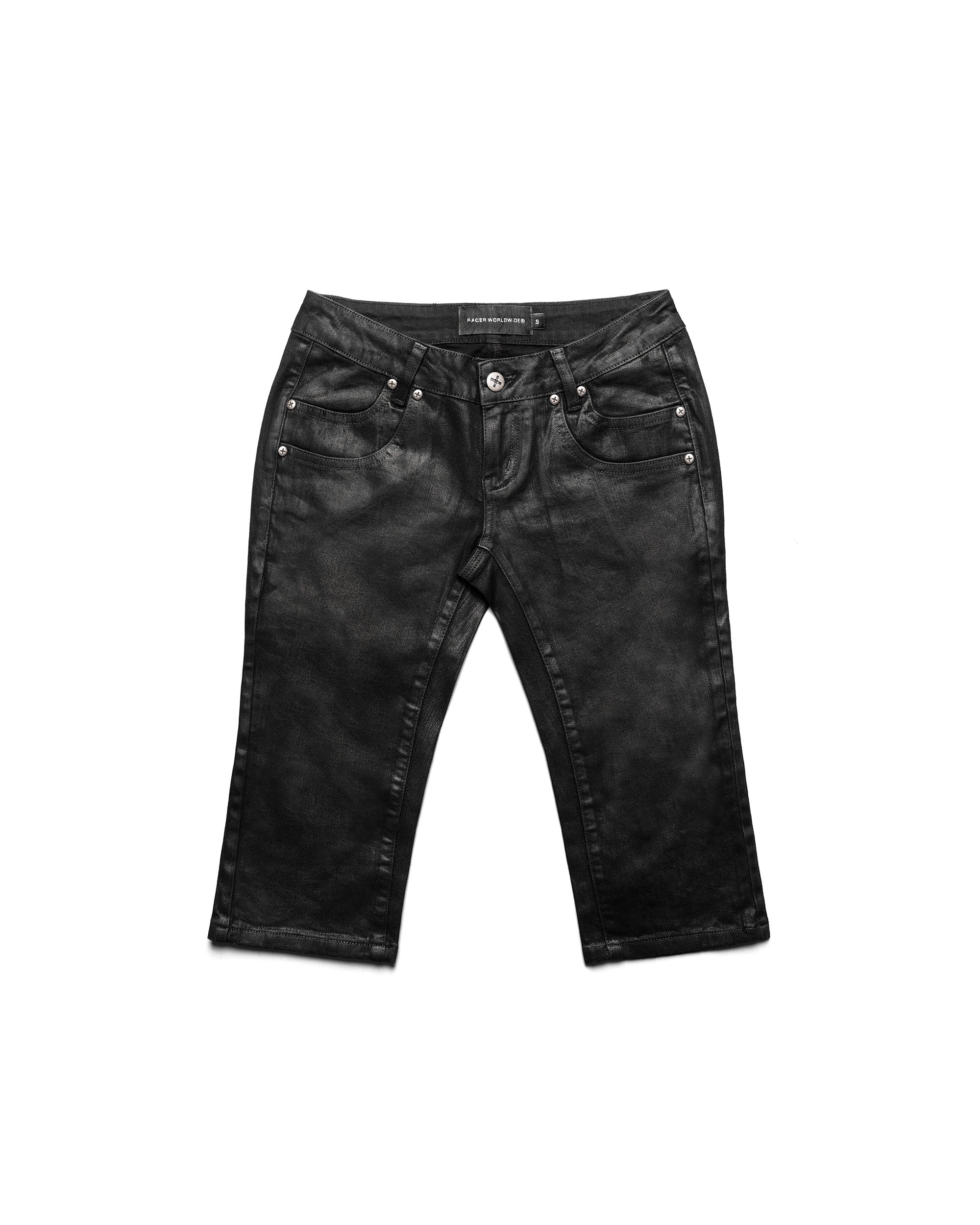 Waxed Denim Curve Capri - Image 3