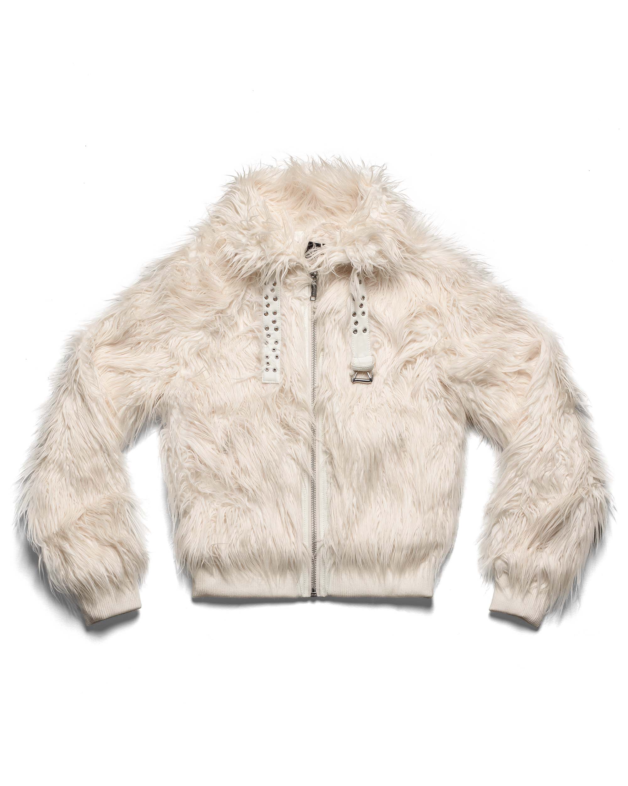 Tundra White Fur Bomber - Image 2