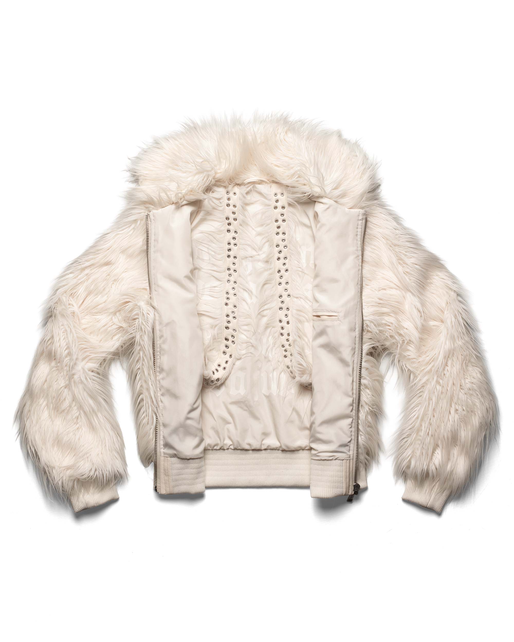 Tundra White Fur Bomber - Image 5