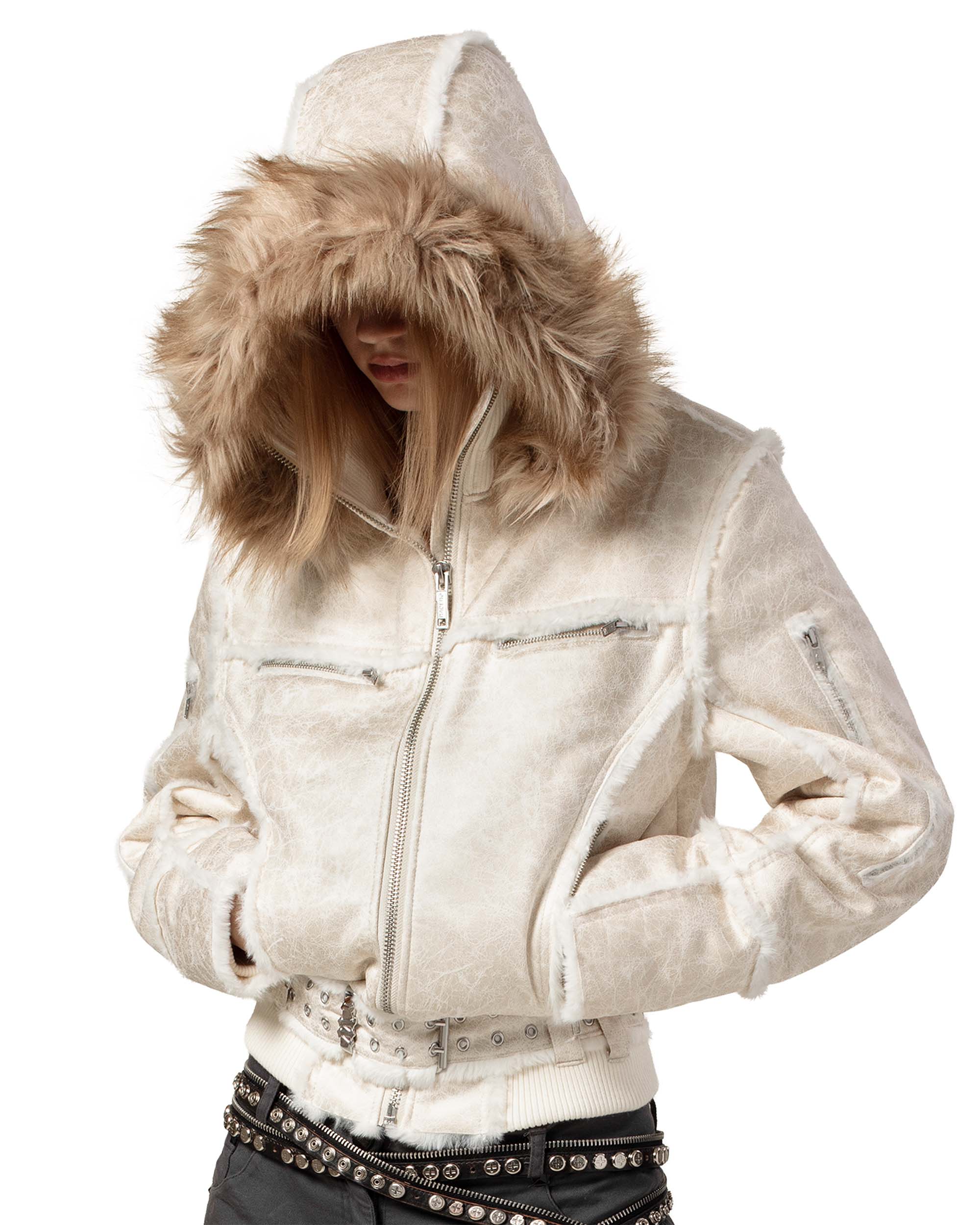 Snow Sheepskin Jacket - Image 3