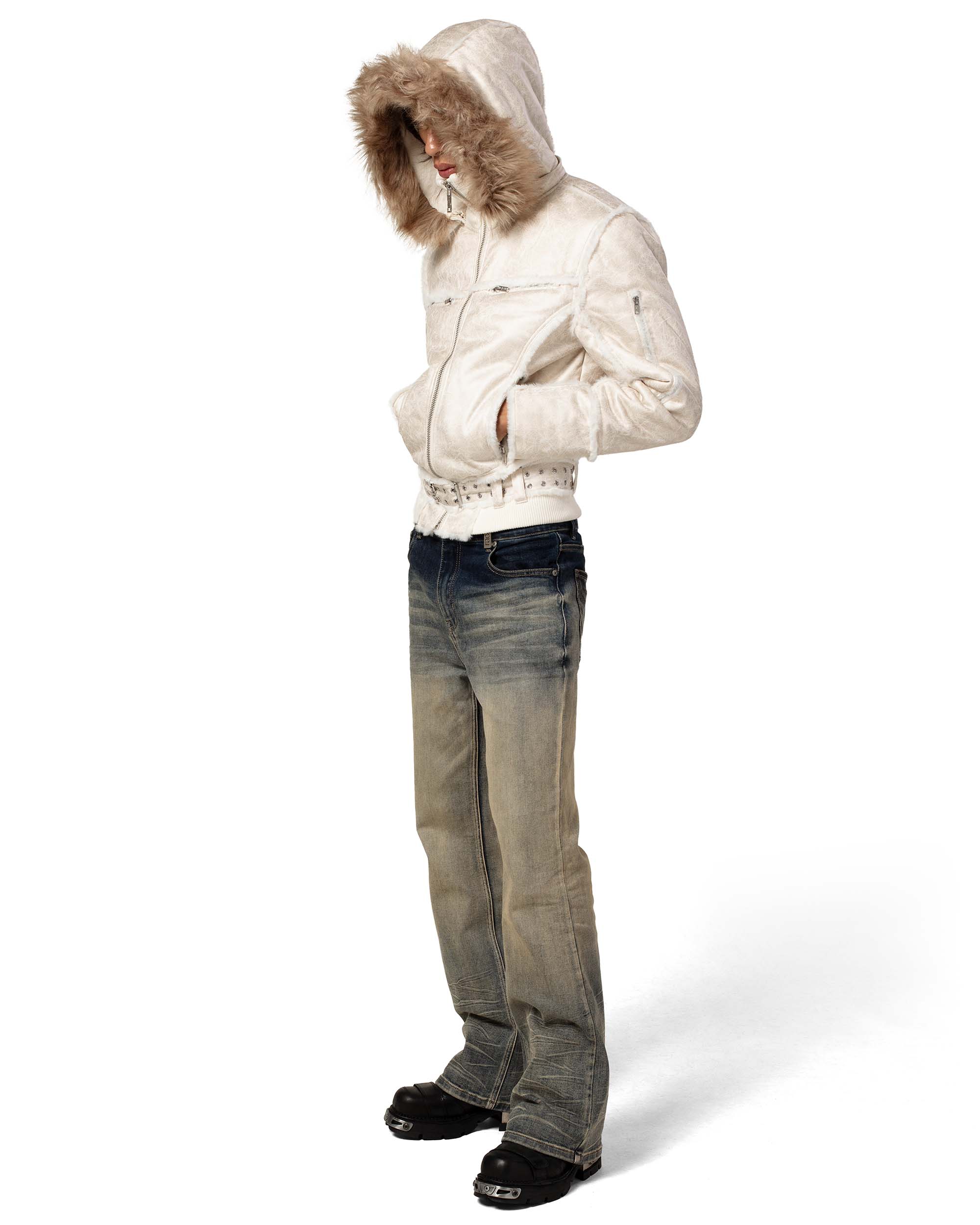 Snow Sheepskin Jacket - Image 8