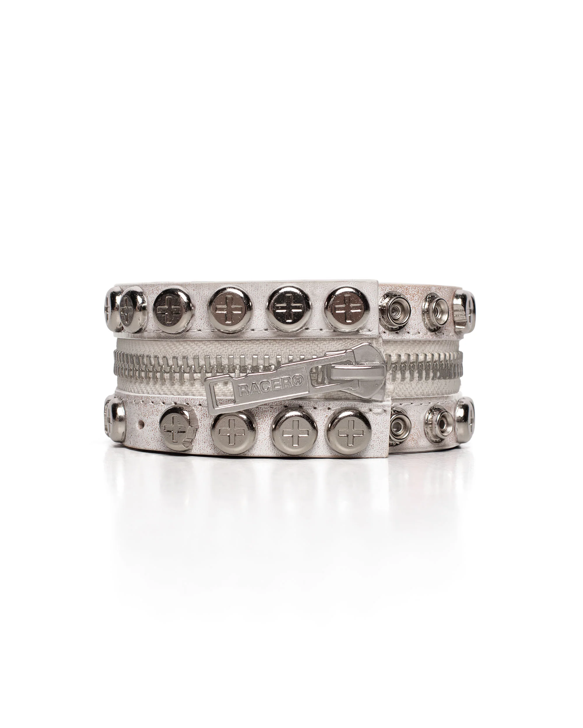 White Split Button Bracelet