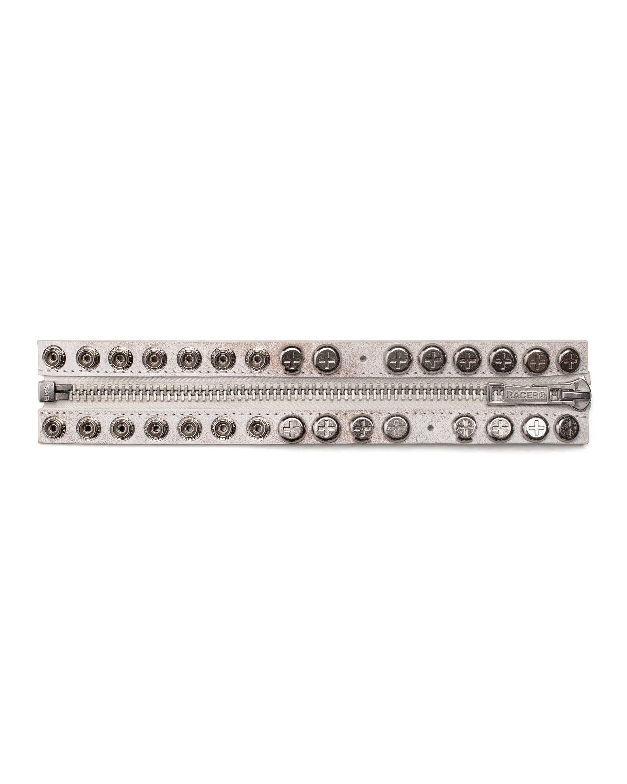 White Split Button Bracelet - Image 3