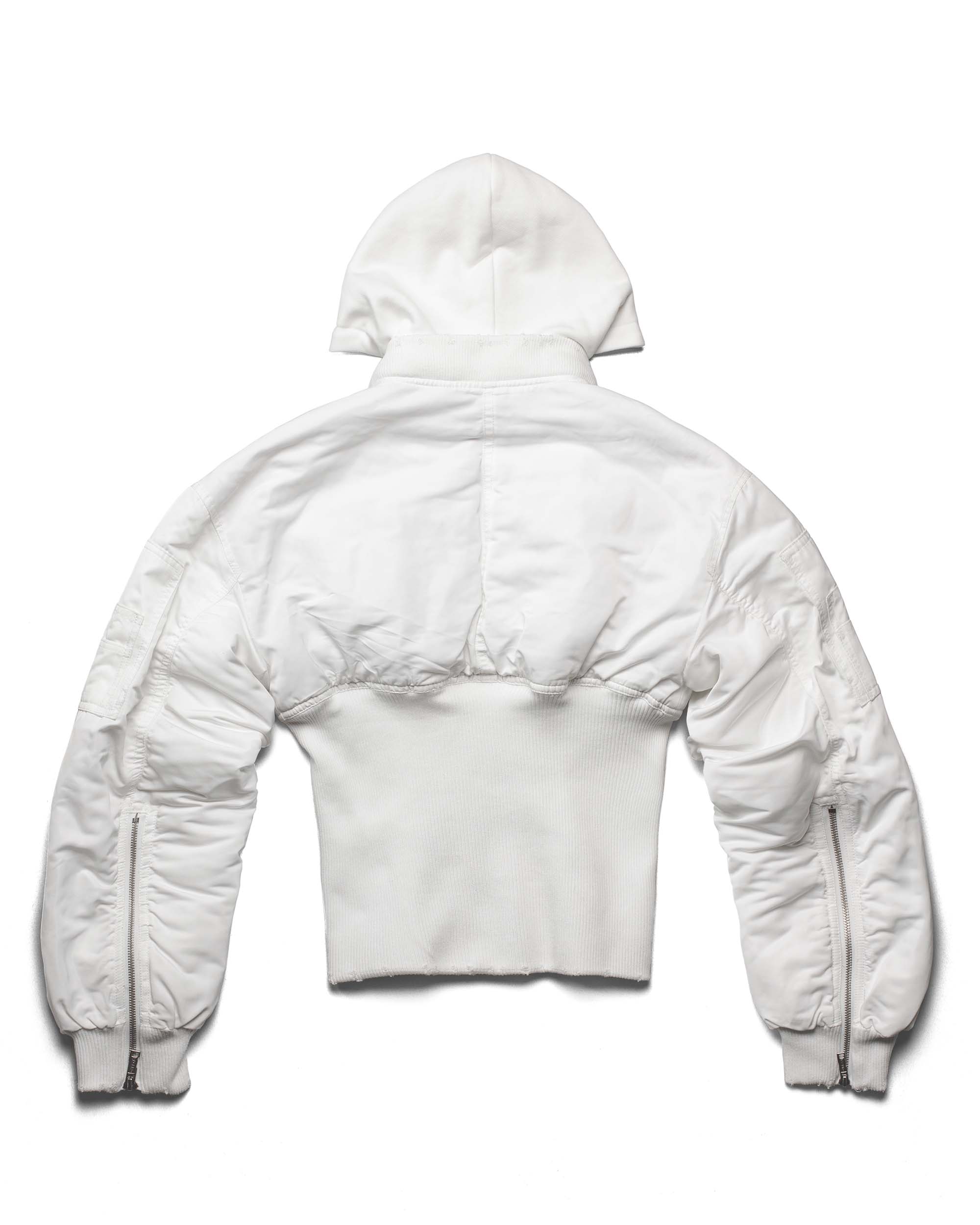 White Fitted Bomber - Image 7