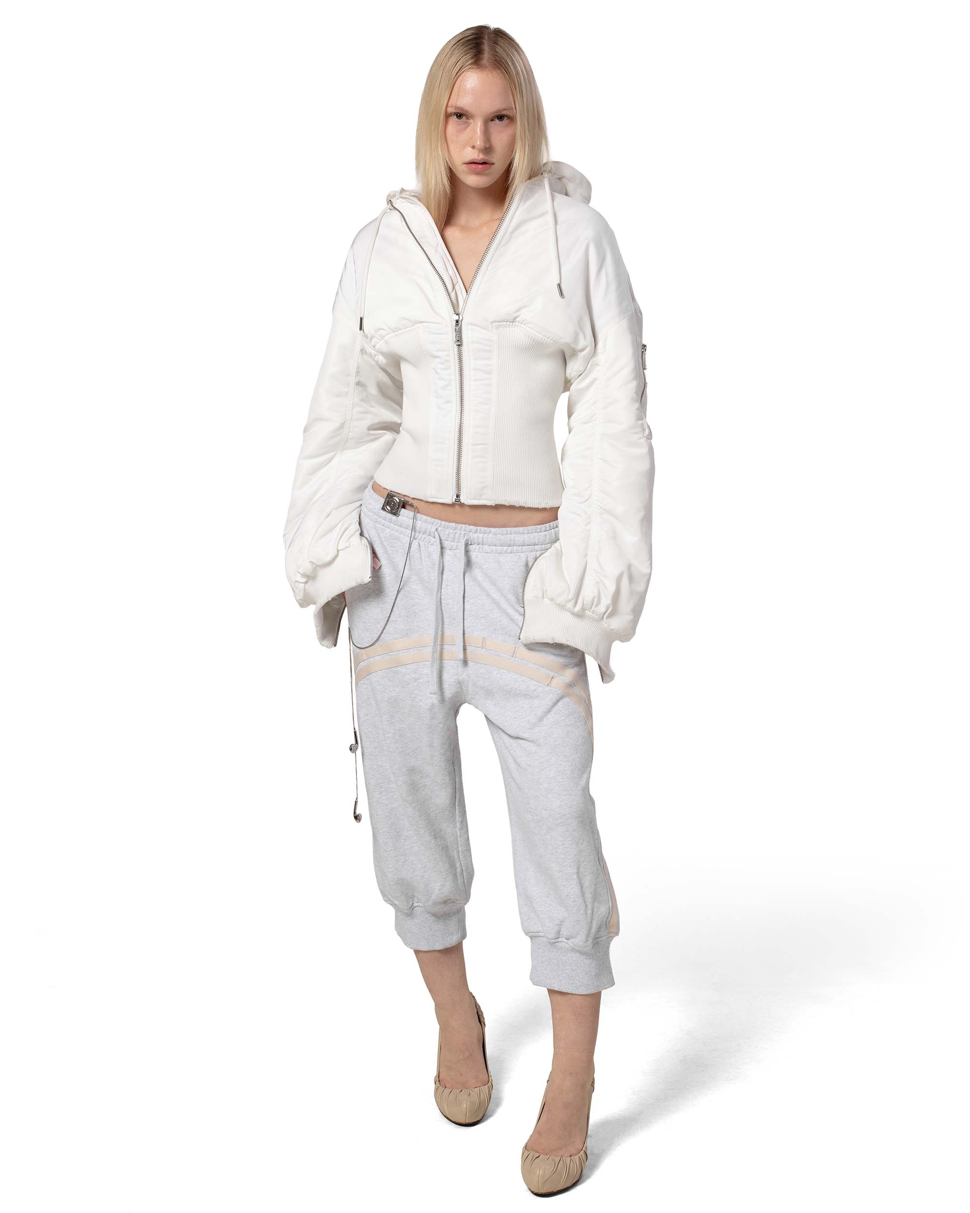 White Fitted Bomber - Image 9