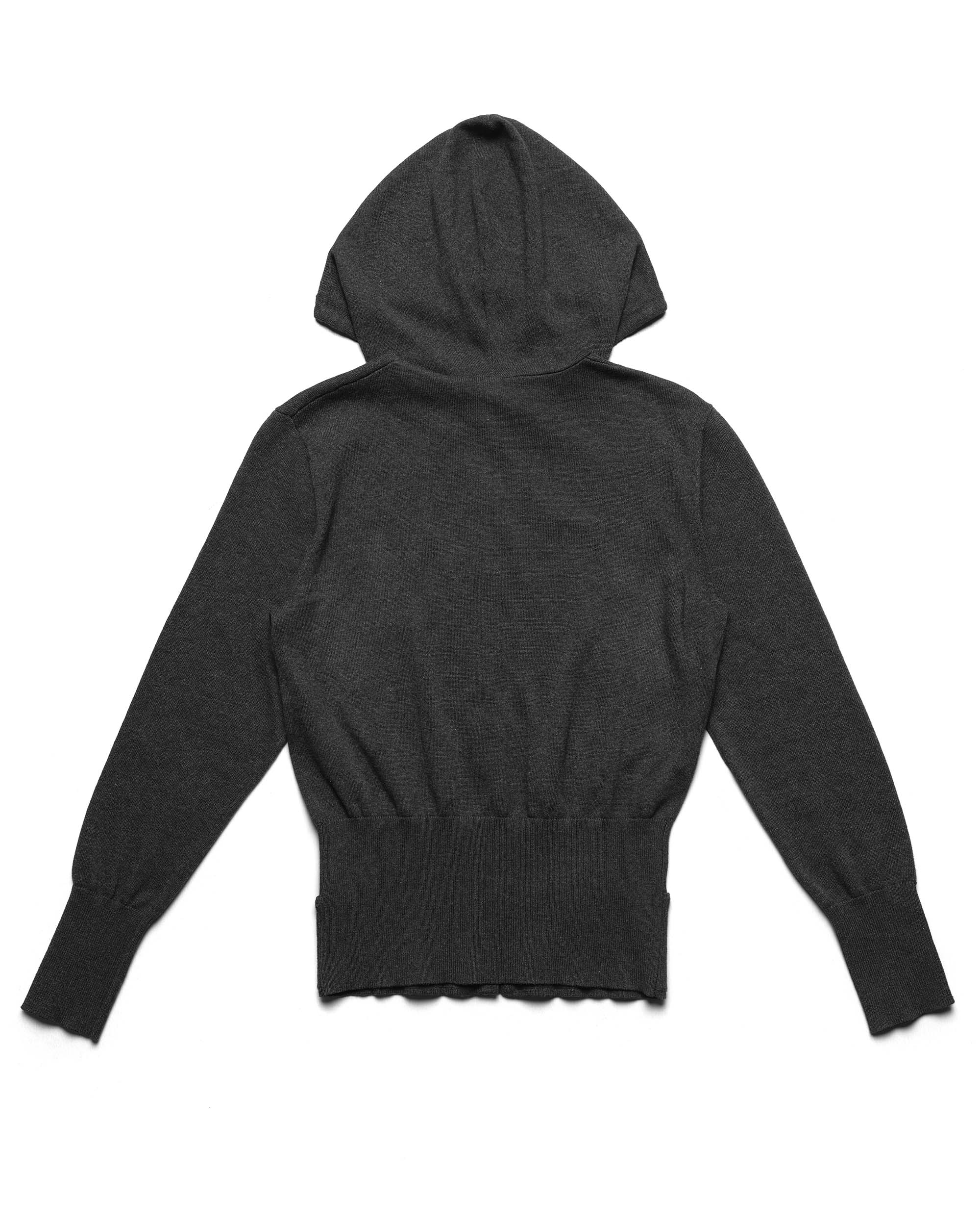 Fitted Knit Hoodie - Image 7