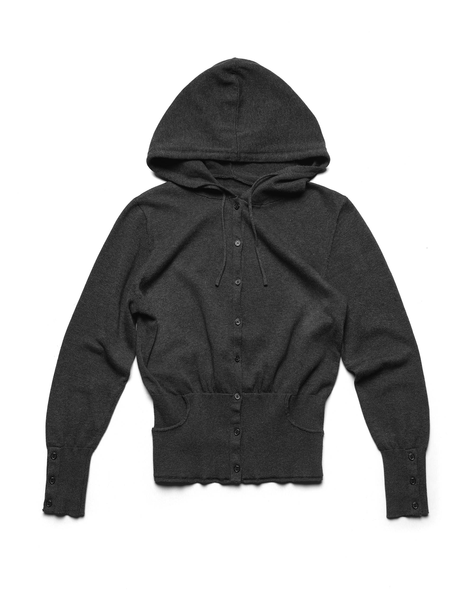 Fitted Knit Hoodie - Image 8